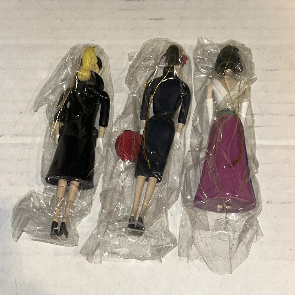 Set Of 3 Mattel Ashton Drake‎ Heirloom Classic Barbie Ornaments New C1